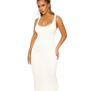 NWOT- Naked Wardrobe White Midi